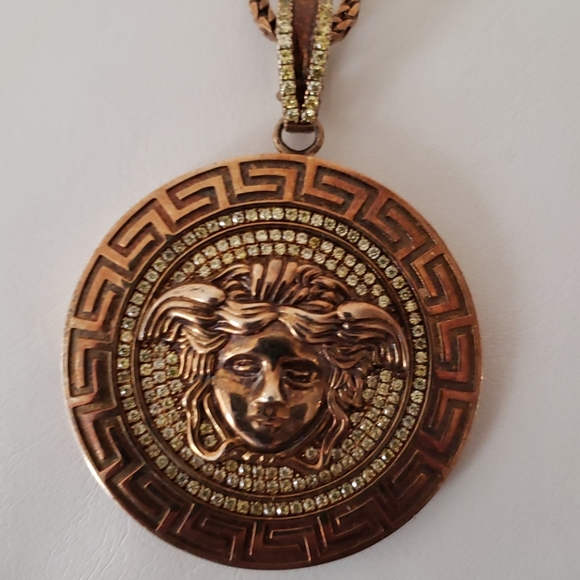 Versace men's pendant w/ real diamonds 💎 - Picture 2 of 3